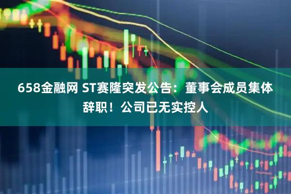 658金融网 ST赛隆突发公告：董事会成员集体辞职！公司已无实控人