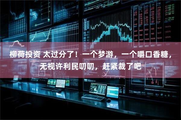 柳荷投资 太过分了！一个梦游，一个嚼口香糖，无视许利民叨叨，赶紧裁了吧