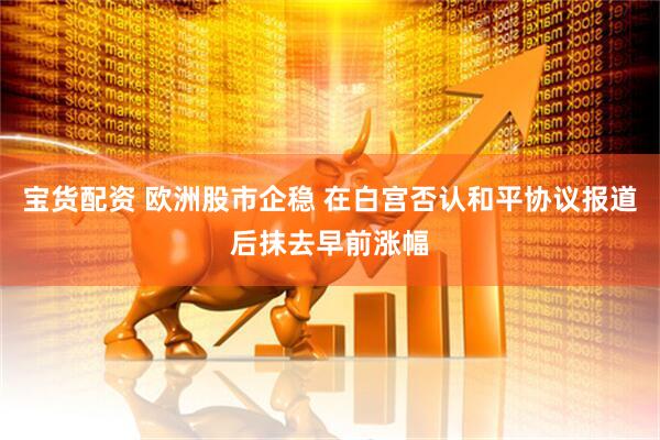宝货配资 欧洲股市企稳 在白宫否认和平协议报道后抹去早前涨幅