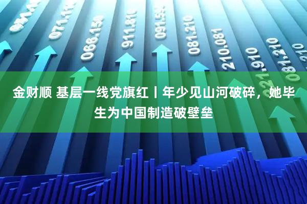 金财顺 基层一线党旗红丨年少见山河破碎，她毕生为中国制造破壁垒